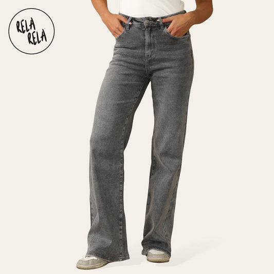 REVELLE™ Women's Viral Stretchy Soft Dad Fit Style Straight Wide Leg Jeans